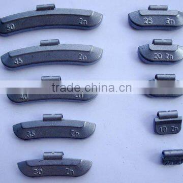 zinc clip on wheel weight