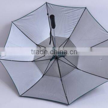 Fan golf umbrella for big size golf umbrella