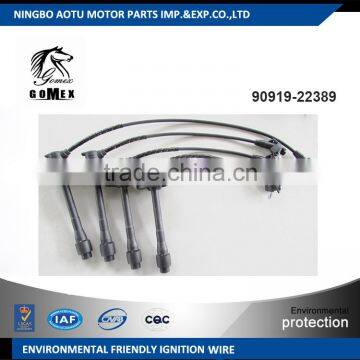 High voltage silicone Ignition wire set, ignition cable kit, spark plug wire 90919-22389 for TOYOTA