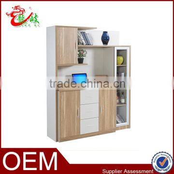 2016 wooden office furniture used display cabinet bookcase with glass door M1685                        
                                                Quality Choice