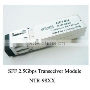 500Kbps 1.25G Transceiver Module 1 x 9 SFP Fiber Optic Module