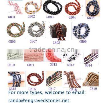 assorted chakra loose gemstone beads string