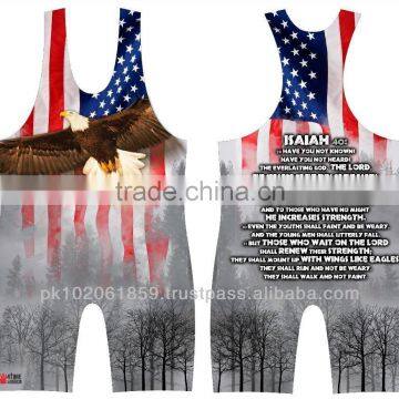 Custom Sublimated Wrestling singlet/Get your custom design wrestling singlets