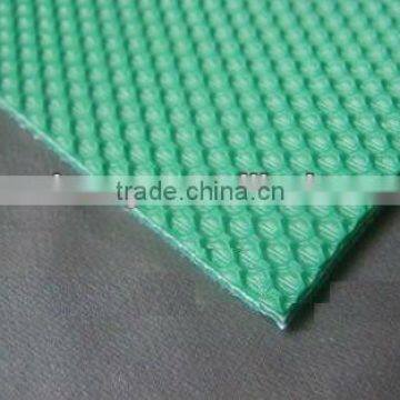 green rough top pvc conveyor belt for logistic