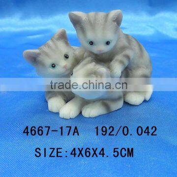 Wholesale nice polyresin cat animal statue