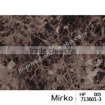 Marble stone grain embossed pvc decorative sheet