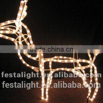 LED Rope Light Motif 3D -Deer Moving Motif Lights,reindeer Christmas Lights photo-2