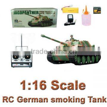 RC German Tank 1:16 remote control smoking tank