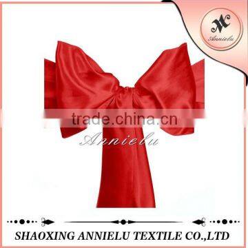 100% polyester satin banquet chair sash wholesle