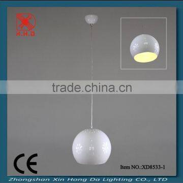 White big ball glass modern single pendant light fittings for cafeXD8533-1P