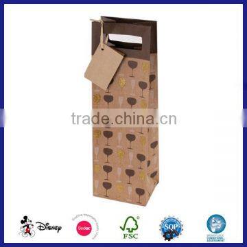 Die cut handle kraft paper bag