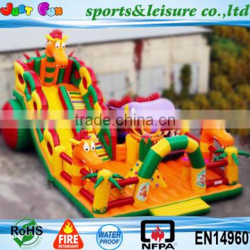 Russia design dragon outdoor inflatable trampoline park factory direct sale