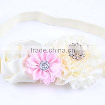 Double Elegant Flowers Elastic Pony Hair Bands Hair Accessories for Dreadlocks photo-5