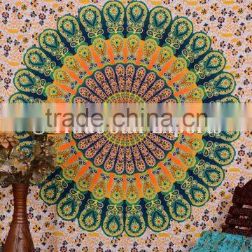 Indian Mandala Tapestry Ombre Cotton Bedspread Single Boho Wall Hanging Hippie Picnic Throw Blanket photo-2