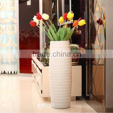 pure white modern minimalism ceramic vase sets for hotel deco