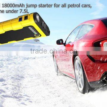 multifunction car power mini car jump starter power bank 12v mini battery booster 18000mah emergency battery charger