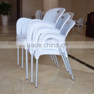 PP Back&Seat and Al Legs Blow Mold Folding Chair photo-2
