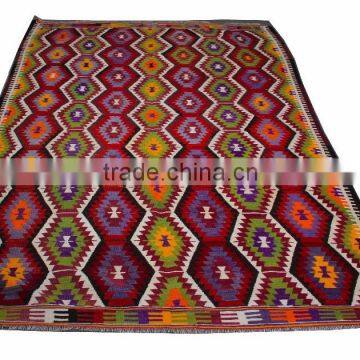 Colorful Kilim Rug - Vintage Handmade Rug
