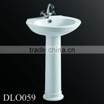 DLO059 Elegant designed ceramic colored wash basin