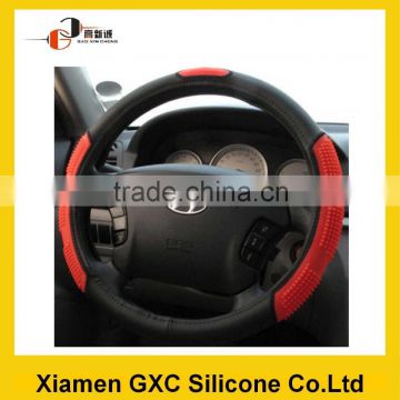 Custom car silicone leather steering wheel cover