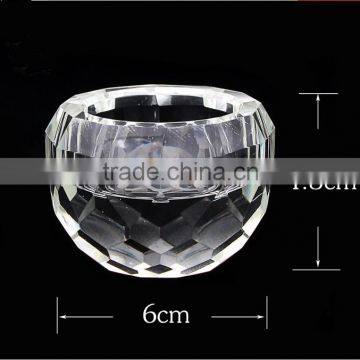 Wholesale Simple Design Clear Crystal Candle Holder photo-4
