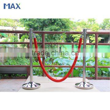 stainless steel classical rope queue line stand