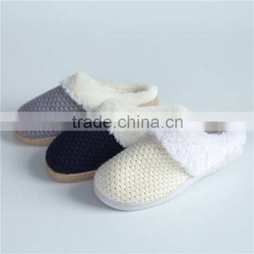 Preimum quality side seam woman knit indoor slipper