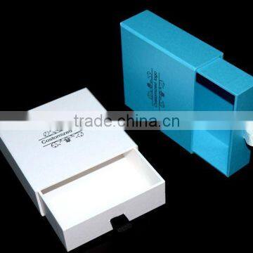Free Sample Custom Blue and Green Pullout Drawer Box With Puller photo-3