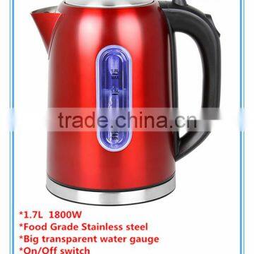 1800W 1.7L Electric Stainless Steel Water Kettle Luxury Food Grade Rapid Heating WithTransparent Water Level Gauge AEK-406R photo-2