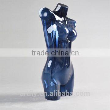 store window female clear plastic torso mannequins