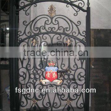 Hot sell single swing wrought iron gate design