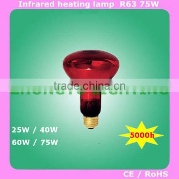 R63 Infrared heating lamp for animals red rgb incandescent reflector bulb 60w