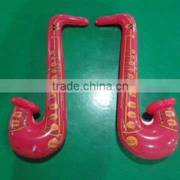 Pvc inflatable saxophone, music toy, musical instrument kids toy