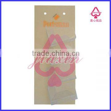 Cardboard Promotional Die Cut Display with acrylic pockets