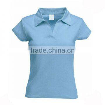 Ladies Buttonless Polo Shirt