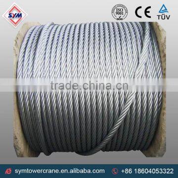 Anufacturer Supply High Tension Galvanized / Stainless Steel Wire Rope
