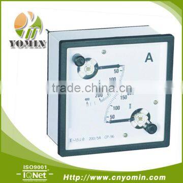 Manufacturer Analogue Panel Meter ,DT-2A96 Dual CT Operated AC Ammeter 96*96