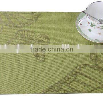 PVC Woven Jacquard Placemat, Anti-slip Table Mats