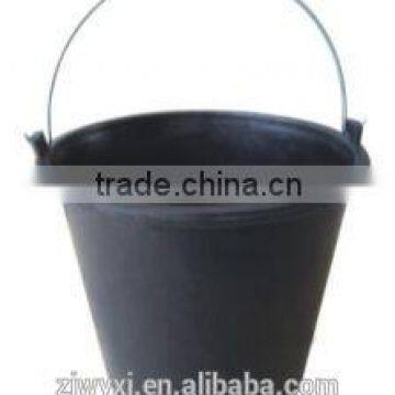 14L rubber cement bucket for building,Heavy duty rubber barrel