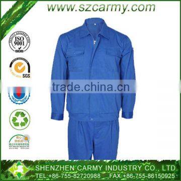 65% Polyester 35% Cotton Women's Sky Blue Motor Repair Worker Factory Uniform