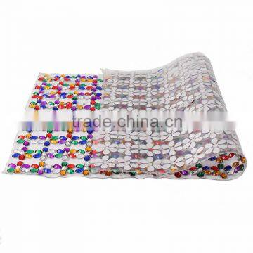 Wholesale Hot Melt New Colorful Beaded Rhinestone Resin Mesh photo-5