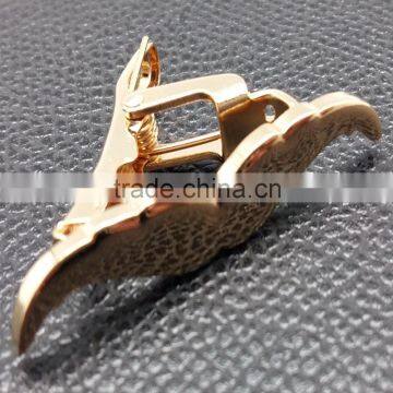 High quality mustache simple design gold tie clip for mens , make your own tie clip , tie clip with custom logo