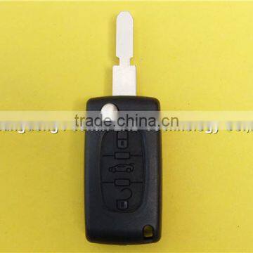 3 button folding car key remote key blank for Peugeot 406 CE0536 no logo