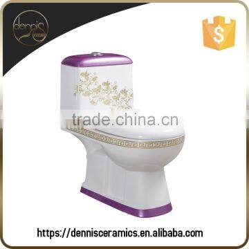 Dennis 2095P Washdown P trap Pink Gold Toilet