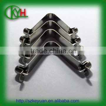 OEM spring steel V shape double spring button clip