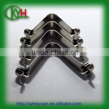 OEM Spring Steel V Shape Double Spring Button Clip
