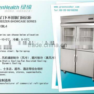 Glass door Kitchen freezer pastry