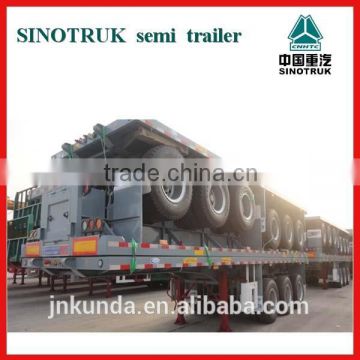 three Axle 40ft/20ft container flatbed Trailer for sale