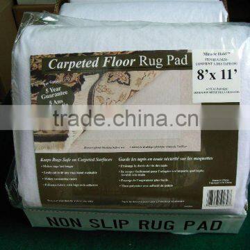 Blue Non Slip Carpet Pad In Melted needle punched