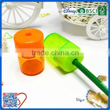 2016 Wholesale School Round Plastic One Hole Sharpener With Customized Logo for Students photo-4